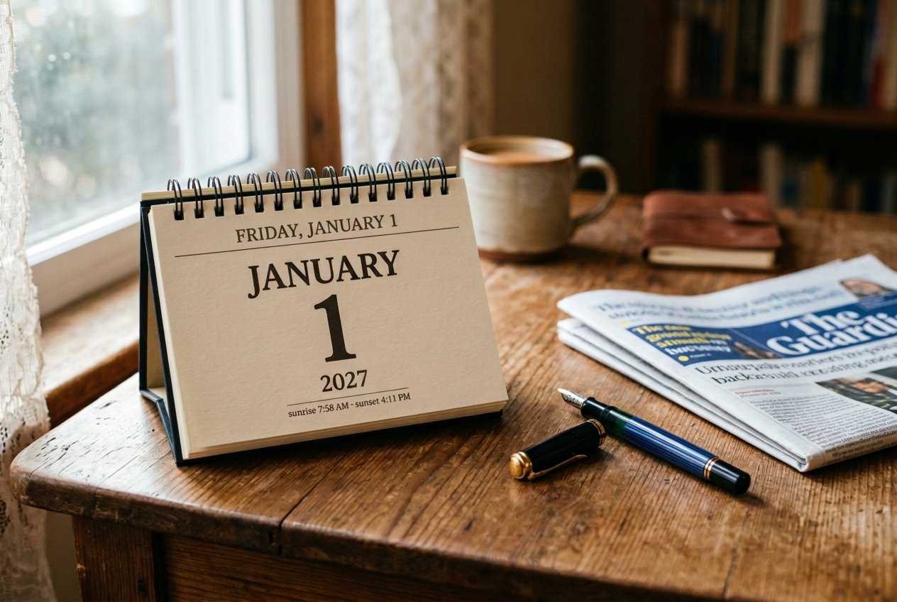 Calendar page showing 1 January 2027